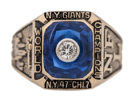 1956 New York Giants NFL Championship Ring (Family LOA)